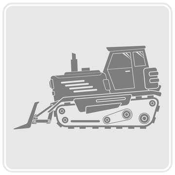  icon with farm tractor for your design