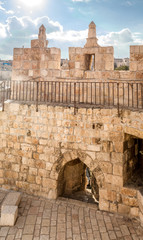 The Damascus gate in the Old City of Jerusalem, Israel