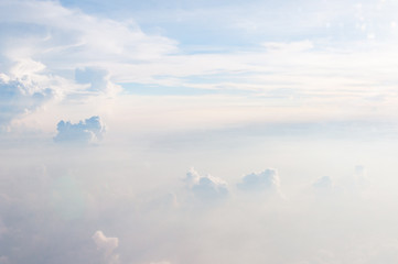 above the clouds