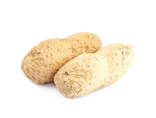 Couple of peanuts isolated
