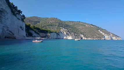 Fototapeta na wymiar Gargano coast, adriatic sea, Italy