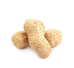 Couple of peanuts isolated