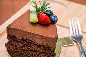 Chocolate mousse cake