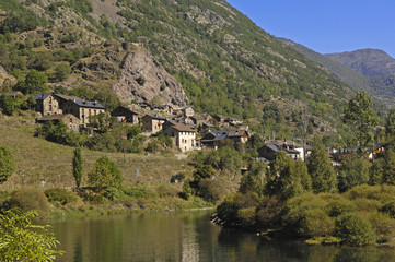 Village of Tabascan in Lleida province, Catalonia, Spain