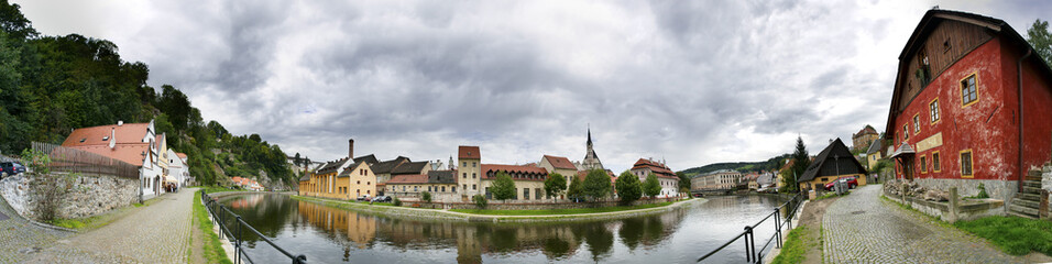Obraz premium Cesky Krumlov. Czech Republic. Panorama of city