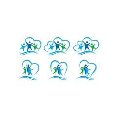 People Design Element and Children care