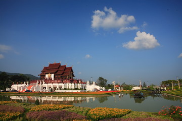 Obraz premium ROYAL FLORA RATCHAPHRUEK International Horticulture Exposition for His Majesty the King in Chiangmai, Thailand