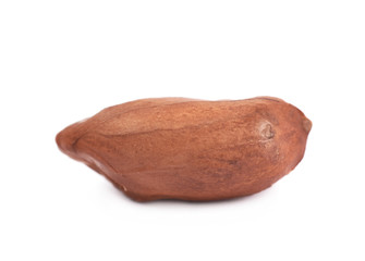 Peeled peanut isolated