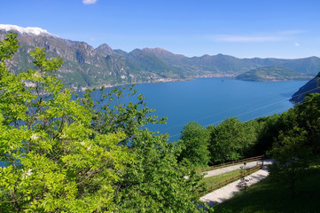 Iseosee in Oberitalien - Iseo lake in Alps in northern Italy