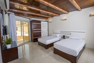 Interior design of bedroom in house