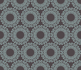 Mandala geometric on gray background