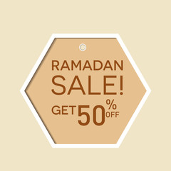 Flyer, Label, Price Tag, Sale, discount, greeting card, label or banner occasion of Ramadan kareem and Eid  Mubarak celebration or Selamat Idul Fitri