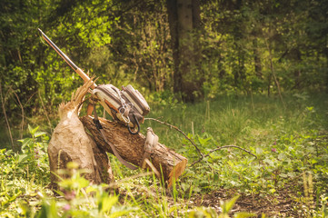 Fishing with a tenkara. Fishing gear.