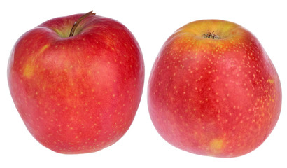 Red Delicious apples isolated on white