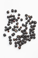 Tasmanian pepper on white background