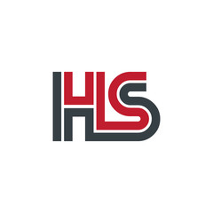 Initial Letter HS Linked Design Logo