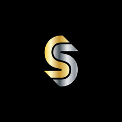 Initial Letter S Isolated Design Logo