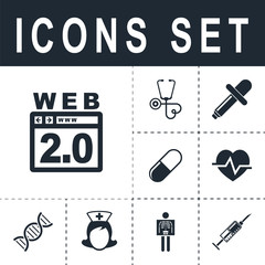 Fototapeta premium icon web 2 0