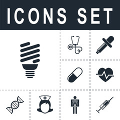 Obraz premium save energy light bulb icon