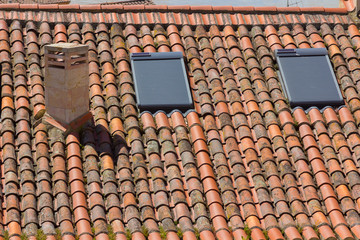 roll down window in the roof of a House