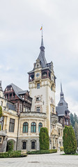 The Peles Castle from Sinaia Romania, Carpathian Mountains