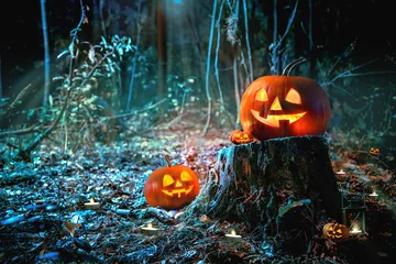 Wandaufkleber Halloween pumpkin head jack lantern © Alexander Raths