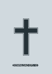 Cross icon, Vector