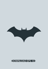 Bat icon, Vector