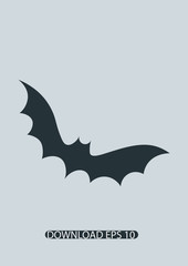 Bat icon, Vector