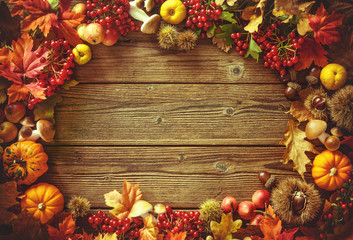Thanksgiving autumn background