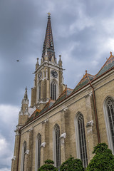 Fototapeta na wymiar Roman Catholic Cathedral The Name of Mary, Novi Sad, Serbia 