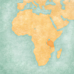 Map of Africa - Tanzania