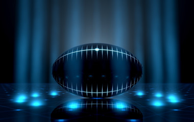Ball On Spotlit Stage