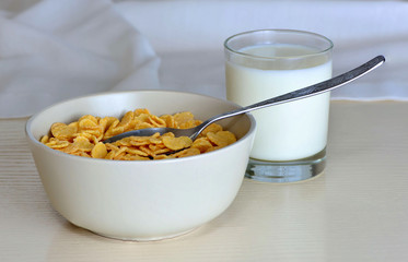 Breakfast corn flakes