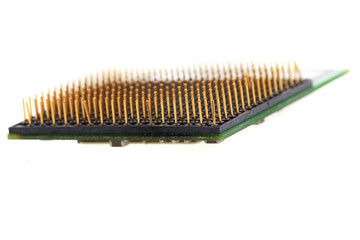 computer chip isolated