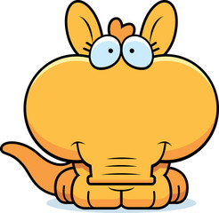 Cartoon Aardvark Smiling