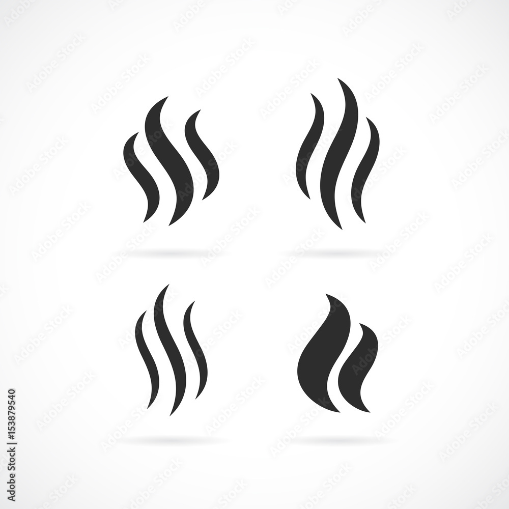 Wall mural Smoke vector icon