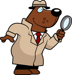 Cartoon Bear Detective