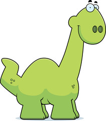 Smiling Cartoon Apatosaurus