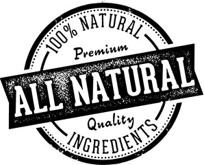 All Natural Food Product Label