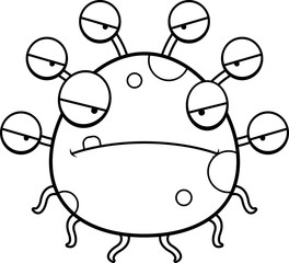 Mad Cartoon Eyeball Monster