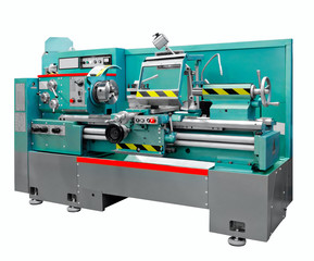 manufacturing professional lathe machine industrial concept.