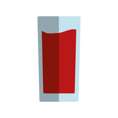 cocktail drink icon over white background. colorful design.  vector illustration