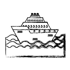 cruise icon over white background. vector illustration