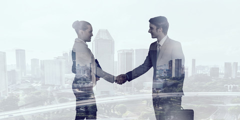 Nice to meet your partner . Mixed media