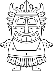 Smiling Cartoon Witch Doctor