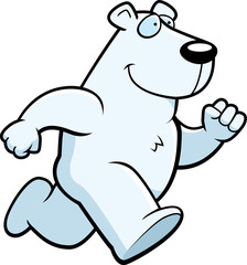 Polar Bear Running