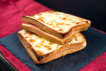 Traditional French Toasted Sandwich croque madame