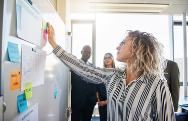 Diverse business team brainstorming