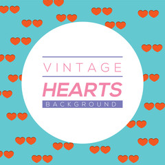 Hearts Background Vector Illustration